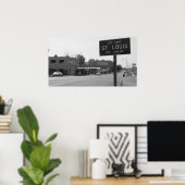 St. Louis City Limits on Natural Bridge Road Poster (Thuiskantoor)