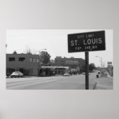 St. Louis City Limits on Natural Bridge Road Poster (Voorkant)