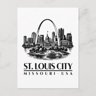 St. Louis City Missouri USA Briefkaart