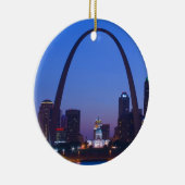 St. Louis City Scape Keramisch Ornament (Rechts)