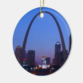 St. Louis City Scape Keramisch Ornament (Links)