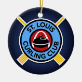 St. Louis Curling Club Keramisch Ornament (Voorkant)