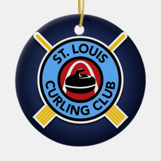 St. Louis Curling Club Keramisch Ornament (Voorkant)