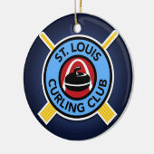 St. Louis Curling Club Keramisch Ornament (Links)