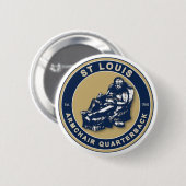 St Louis de fauteuil QB Football Button (Voorkant /achterkant)