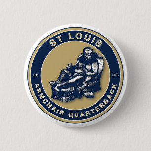 St Louis de fauteuil QB Football Button
