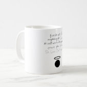 St. Louis De Montfort Quote Mok (Voorkant links)