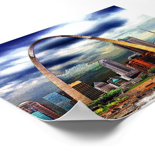 St. Louis door Storm Poster (Hoek)