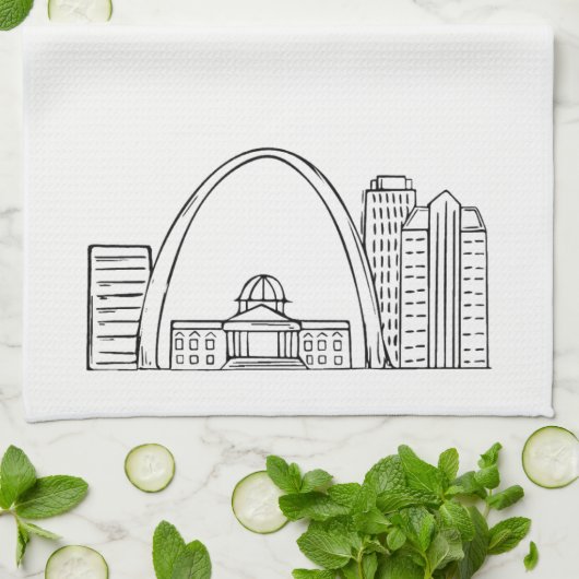 St. Louis Drawng Dishtowel - Theedoek (Gevouwen)