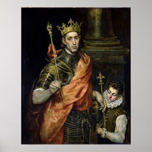 St. Louis en zijn Pagina, c.1585-90 Poster