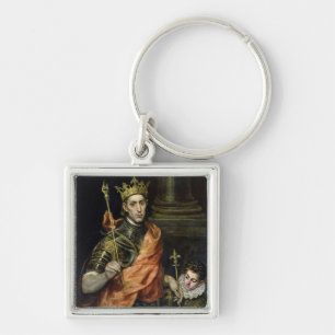 St. Louis en zijn Pagina, c.1585-90 Sleutelhanger