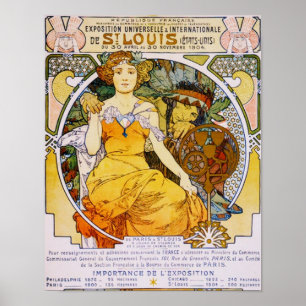 St. Louis Exhibition door Mucha Poster