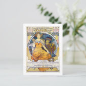 St. Louis Exhibition, Mucha Briefkaart (Staand voorkant)