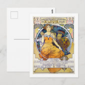 St. Louis Exhibition, Mucha Briefkaart (Voorkant / Achterkant)