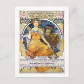 St. Louis Exhibition, Mucha Briefkaart (Voorkant)
