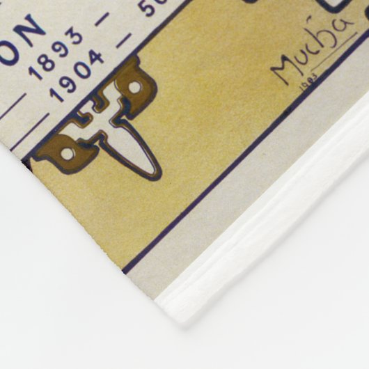 St. Louis Exhibition, Mucha Fleece Deken (Hoek)