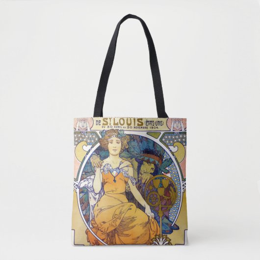St. Louis Exhibition, Mucha Tote Bag (Voorkant)