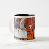 St. Louis Feeding, 'Life and Miracles St. Tweekleurige Koffiemok (Voorkant links)