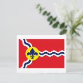 St. Louis Flag Briefkaart (Staand voorkant)
