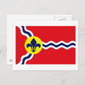 St. Louis Flag Briefkaart (Voorkant / Achterkant)