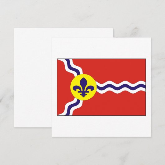 St Louis Flag Kaart (Voorkant / Achterkant)