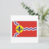 St Louis Flag Kaart (Staand voorkant)