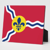 St. Louis Flag Plaque Fotoplaat (Zijkant)