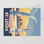 St. Louis Gateway Arch Cityscape Briefkaart (Voorkant)