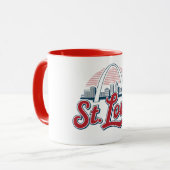 St. Louis Gateway Arch, Klassieke Stad Souvenir Mok (Voorkant links)