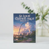 St. Louis Gateway Arch Missouri Briefkaart (Staand voorkant)