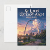 St. Louis Gateway Arch Missouri Briefkaart (Voorkant / Achterkant)