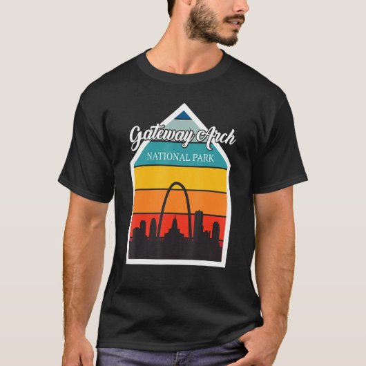 St Louis Gateway Arch National Park Souvenir Missi T-shirt (Voorkant)