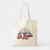 St. Louis Gateway Arch, Reizen Tote Bag (Achterkant)