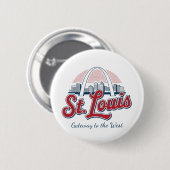 St. Louis Gateway Arch-speld – Persoonlijk Nationa Ronde Button 5,7 Cm (Voorkant /achterkant)