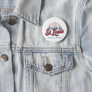 St. Louis Gateway Arch-speld – Persoonlijk Nationa Ronde Button 5,7 Cm