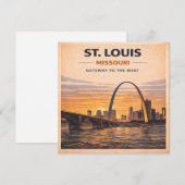 St. Louis Gateway Arch Zonsondergang Briefpapier (Voorkant / Achterkant)