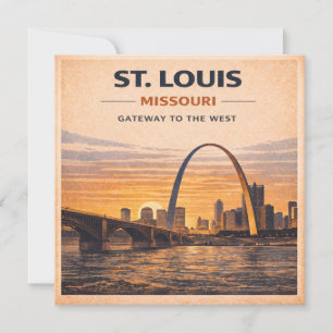 St. Louis Gateway Arch Zonsondergang Briefpapier