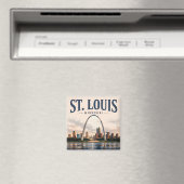 St. Louis Gateway Silhouette Magneet (Insitu (Vaatwasser))