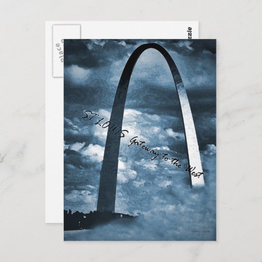 ST LOUIS - Gateway to West Briefkaart (Voorkant / Achterkant)