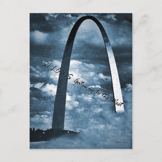 ST LOUIS - Gateway to West Briefkaart (Voorkant)