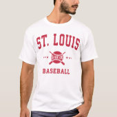 St Louis  Honkbal Throwback Retro Game op T-shirt (Voorkant)