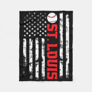 St. Louis Honkbal Usa Vlag Fleece Deken