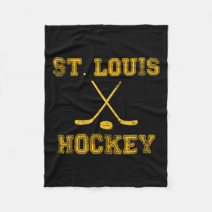 St. Louis Ice Hockey Sticks State Outile STL T-shi Fleece Deken
