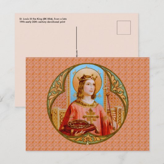 St. Louis IX de Koning (BK 004) Briefkaart (Voorkant / Achterkant)