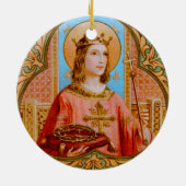 St. Louis IX de Koning (BK 004) Keramisch Ornament (Achterkant)