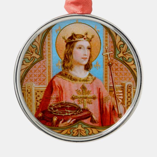 St. Louis IX de Koning (BK 004) Metalen Ornament (Voorkant)