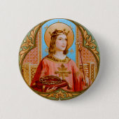 St. Louis IX de Koning (BK 004) Ronde Button 5,7 Cm (Voorkant)