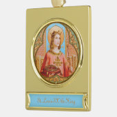 St. Louis IX de Koning (BK 004) Verguld Banner Ornament (Links)