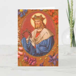 St Louis IX de Koning (PM05) Lege Groet Kaart