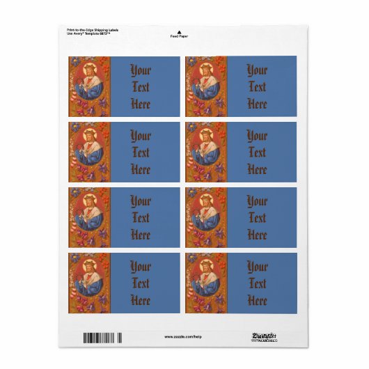 St. Louis IX de koning (PM 05) brede FBMP Label 4c (Full Sheet)